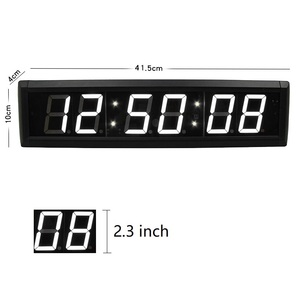 Programmable LED Countdown Digital <strong>Time</strong> 2.<strong>3</strong> Inch Character Height Indoor Use Office Desk Wall <strong>Clock</strong> With Remote Control