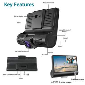 Driver Video Recorder 4.0 Inch 3K Screen 32GB Cyclic Recording 360 <strong>Reverse</strong> Car Dvr Mirror Car Black Box with G-<strong>sensor</strong> - Product Image 2