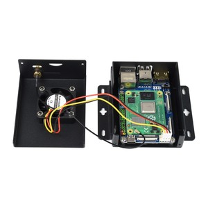 Мини-компьютер на базе вычислительного модуля Raspberry Pi 4 (не входит в комплект), Mini IO Board Lite Ver, металлический корпус, с охлаждающим вентилятором - Product Image 3