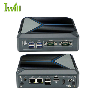 Computadora compacta delgada N100 Pocket Mini Pc 2LAN 6USB 2COM 2HD 4K Quad Core Linux Micro computadora para control industrial - Product Image 6