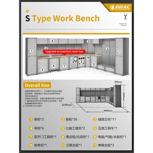 AA4C Combination <strong>Workbench</strong> Workshop Tool Storage Tabletop Workstation Assembly Worktable Cabinet <strong>S</strong> Type