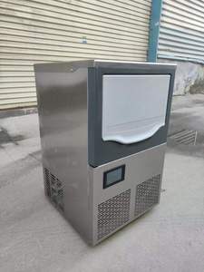 製氷機120kg24hステンレス鋼アイスブロックメーカーマシン家庭用商用アイスキューブメーカー