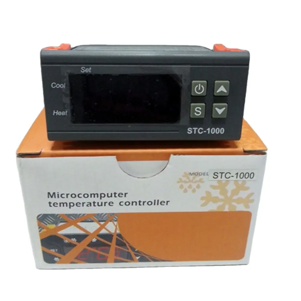 STC-1000 디지털 스마트 서모 스탯 온도 테이블 마이크로 컴퓨터 컨트롤러 서모 스탯 LCD 디스플레이