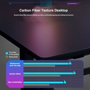 高品质木制电脑桌现代商业游戏电脑桌 - Product Image 3