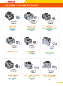 KAMTHAI ที่มีคุณภาพสูง EXCITER 135รถจักรยานยนต์55จุด5YP LC135รุ่นหน่วยกระบอกสำหรับยามาฮ่ามอเตอร์ - Product Image 2