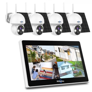 Inalámbrico 4MP 10-In ch Monitor WiFi Ptz sistema de cámara CCTV seguridad Seguridad solar Sistema de monitoreo solar NVR al aire libre - Product Image 1