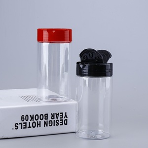 キッチン用プラスチック透明空スパイスジャー塩コショウジャーセット工場直送新デザイン - Product Image 1