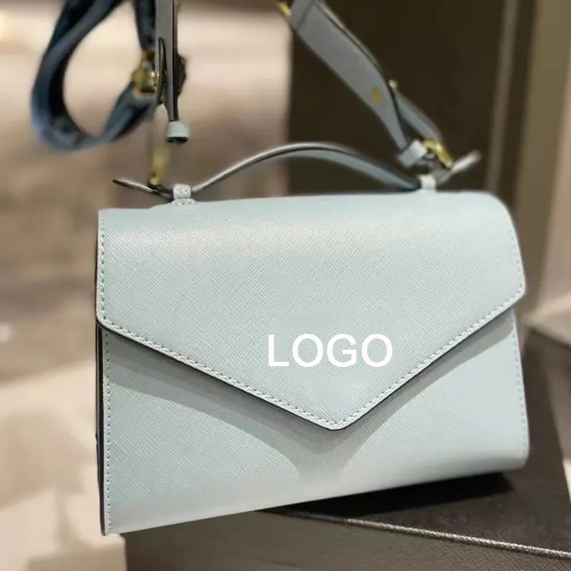 Bolso de diseñador 2023 de alta calidad al por mayor bolso de noche de lujo minimalista de color sólido bolso de marca con logotipo personalizado bolsos de mano para mujer