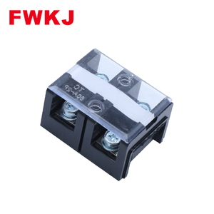 Bloque de terminales de tornillo fijo Serie TC602 603 604 TC, 2 vías, conectores de cable de 600V, tira de terminales de tornillo de barrera eléctrica - Product Image 1