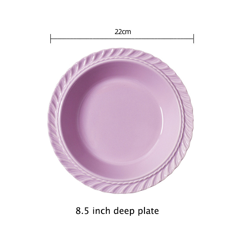 8,5 pouces plaque profonde (Violet)