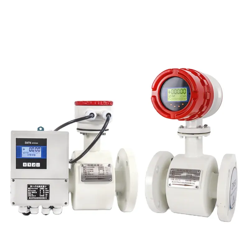 Integrated Magnetic Flowmeter Caudalimetro dn100 8 inch RS485 Digital Water Electromagnetic Flow Meter