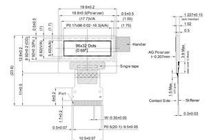 best quality 0.68 inch 96x32 pixels <strong>small</strong> oled <strong>display</strong> panel 0.68inch oled screen 20 pin SSD1306 mini oled <strong>small</strong> screens - Product Image 3