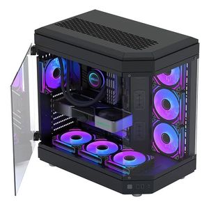 Gaming Pcsデスクトップコンピューターカスタマイズケース & タワーRGBFANSコンピューターゲームワークステーションケース - Product Image 4