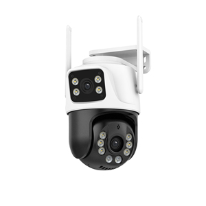 Câmera <span class=keywords><strong>IP</strong></span> de segurança <span class=keywords><strong>IP</strong></span> CCTV 6Mp PTZ Wifi à prova d'água para uso externo Telas duplas de lente dupla AI Visão noturna humana Icsee App interno - Product Image 1