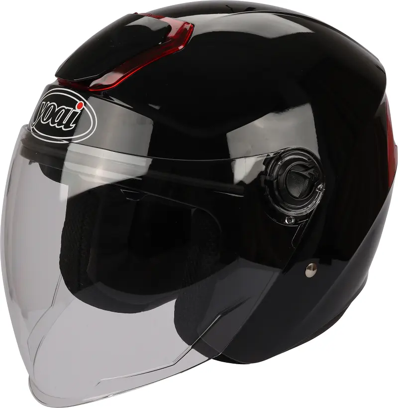 더블 바이저가있는 고품질 및 새로운 ABS 소재 오픈 페이스 오토바이 헬멧