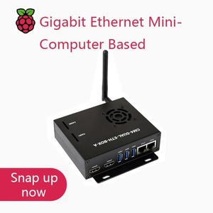 Mini-ordenador Waveshare Dual Gigabit Ethernet basado en Raspberry Pi Compute Module 4 (NO incluido), carcasa metálica, con ventilador de refrigeración - Product Image 6