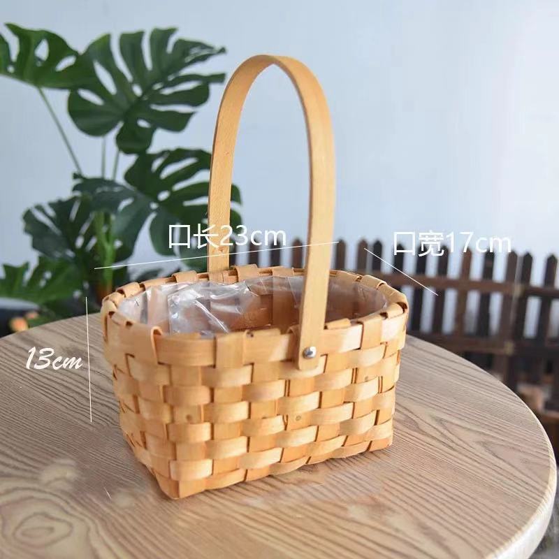 Large single oval wooden chip