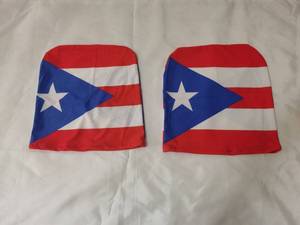 Custom Goedkope Elastische 2 Pack Hoofdsteun Covers Voor Puerto Rico <span class=keywords><strong>Pr</strong></span> Vlag - Product Image 5