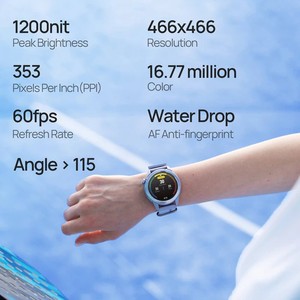 Đồng hồ thông minh Mibro GS Active2 Đồng hồ thông minh Android AMOLED Đồng hồ thông minh theo dõi giấc ngủ theo dõi giấc ngủ la bàn trả lời cuộc gọi Nhiệt kế - Product Image 5