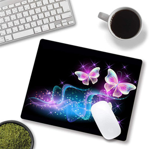 定制光滑蝴蝶鼠标垫可洗防滑小橡胶鼠标垫 - Product Image 6