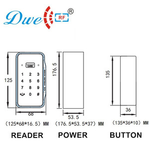 13.56mhz tastiera senza fili lettore rfid sistema di controllo di accesso - Product Image 2