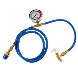 Car AC System Simple Refuelling Tool AC.135.697 R134a Refrigerant Charge Hose Kit 1/2&quot;<strong>ACME</strong> <strong>Female</strong> 1/4&quot;SAE Male Self Sealing - Product Image 2