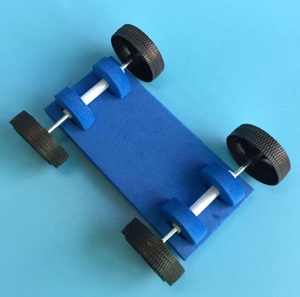 DIY組み立ておもちゃ空気力学車材料科学モデルパズルツール子供のための車両教育おもちゃ科学技術 - Product Image 5
