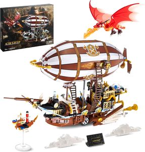 <strong>Science</strong> Fiction Mechanical Aesthetic <strong>Building</strong> <strong>Block</strong> Model of Airship Educational Toy <strong>Building</strong> <strong>Block</strong> Set Toy for Kids - Product Image 1