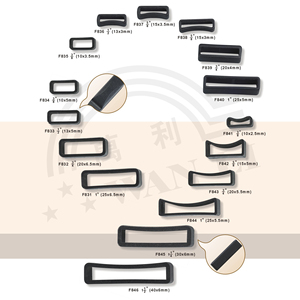 Plastic Keeper Ring Belt <strong>Loop</strong> <strong>Square</strong> <strong>Loop</strong> <strong>Buckle</strong> for Dog Collar Backpack Straps Webbing Bag - Product Image 1