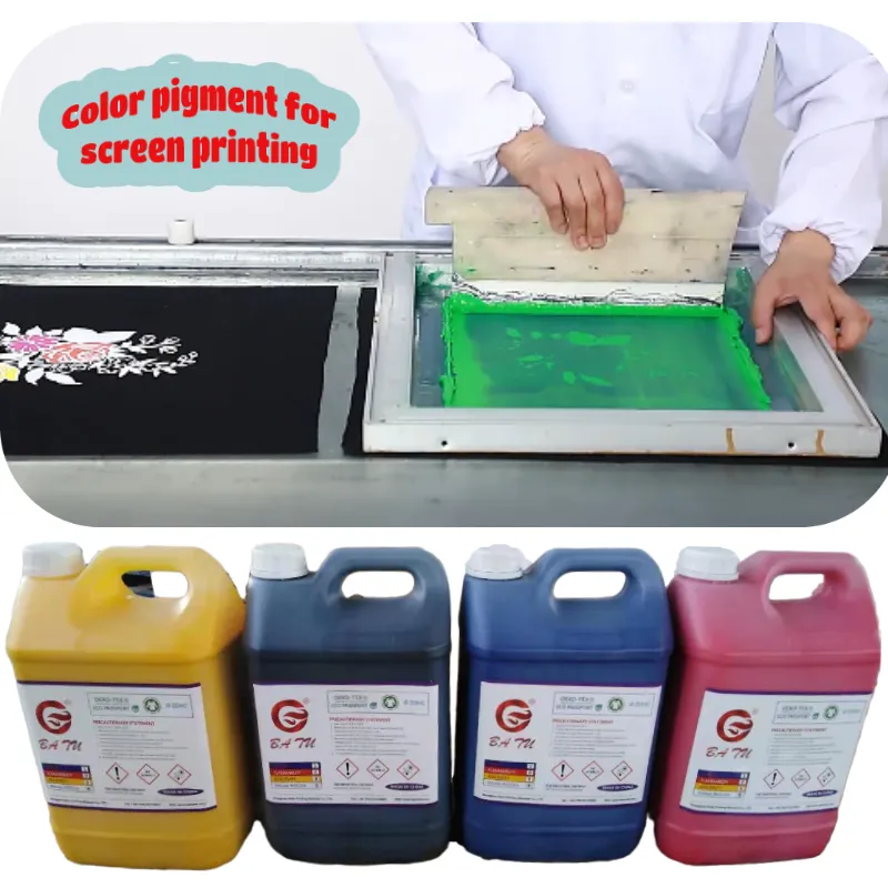 Water based color pigments black for textile screen printing