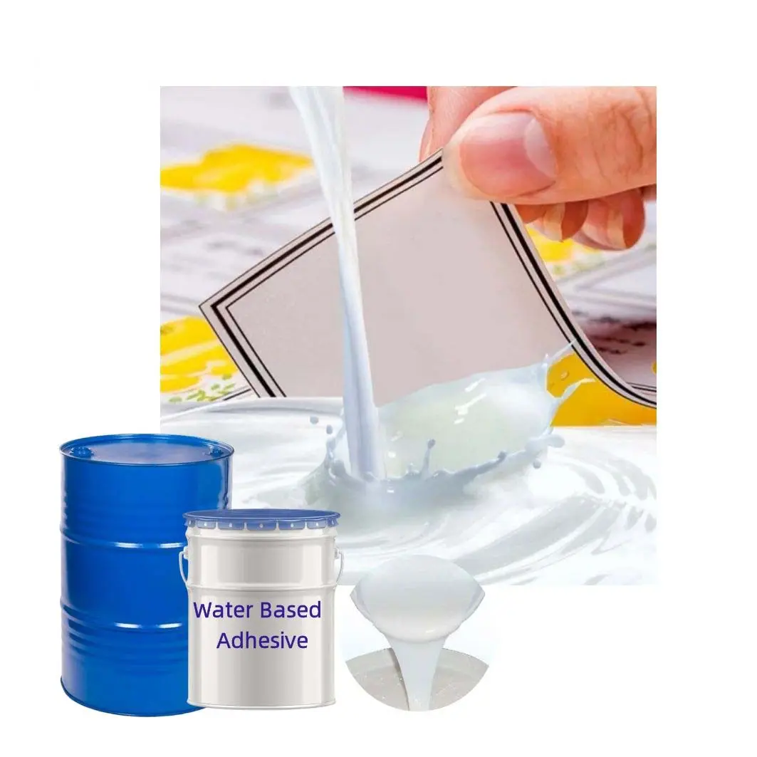 Eco-Friendly Water Based Acrylic Adhesive Glue Wholesale Epoxy resin Glue For BOPP Film Lamination Paper Water Base Adhesive