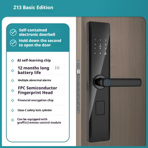 Z13 <strong>Basic</strong> Edition Smart Door Locks Control Fingerprint Key/Card/<strong>Code</strong> Access Smar
