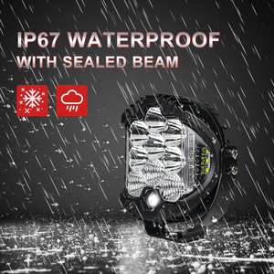 5/7/9 inç spot LED çalışma ışığı üç tarafı 90W aydınlık çift renkli LED çalışma ışığı için kamyonet Off-road - Product Image 6