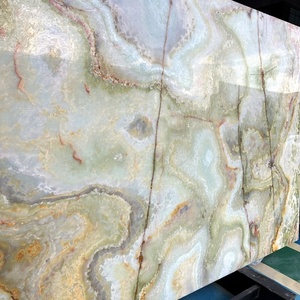 פיג 'סטן בהיר ירוק ושקוף slab סין שיש אוניקס ירוק שולחן קפה שולחן אוכל