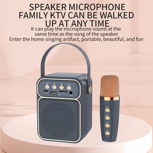 Inalámbrico portátil para altavoz Bluetooth con micrófono para karaoke de sonido envolvente para uso en computadora - Product Image 5