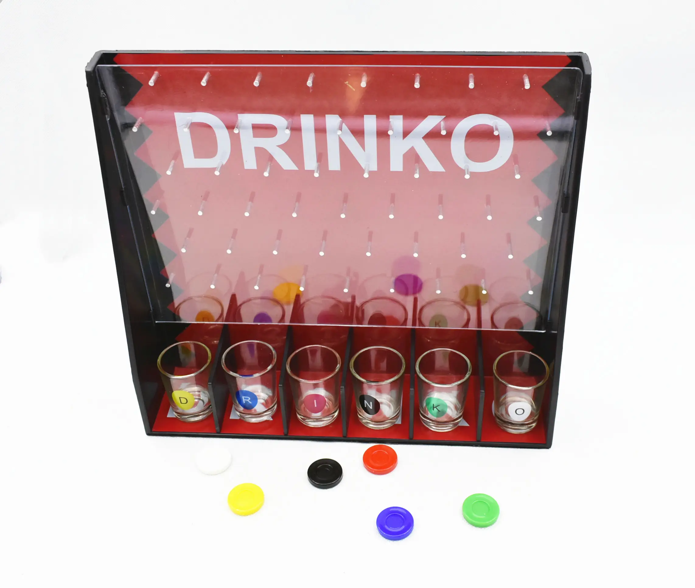 Party game gioco a bere con 6 tazze di vetro di colpo bere gioco da tavolo del casinò per adulti coperta