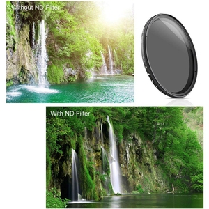 <strong>62mm</strong> ND Fader Neutral Density Adjustable Variable <strong>Filter</strong> ND2 to ND400 <strong>Filter</strong>(Black) - Product Image 5