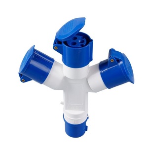 Multi <strong>Plug</strong> Socket <strong>16a</strong> 380V 4p <strong>3p</strong> 3 Way 2way Splitter Multiple Splice Industrial <strong>Plug</strong> Connector - Product Image 4