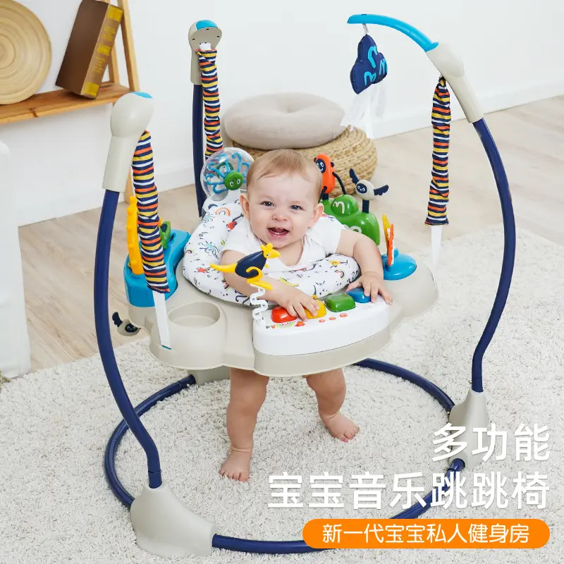 Nuovo design multifunzione bambino Jumperoo giocattoli animali apprendimento della musica Walker Swing sedia da salto per bambini