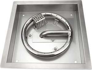 Đầu Đốt Hố Lửa Vuông 420 Mm X 420 Mm Với Bộ Chảo, Cảm Biến Ngọn Lửa, Thép Không Gỉ, Ống Propan, Đánh Lửa Điện Tử - Product Image 2