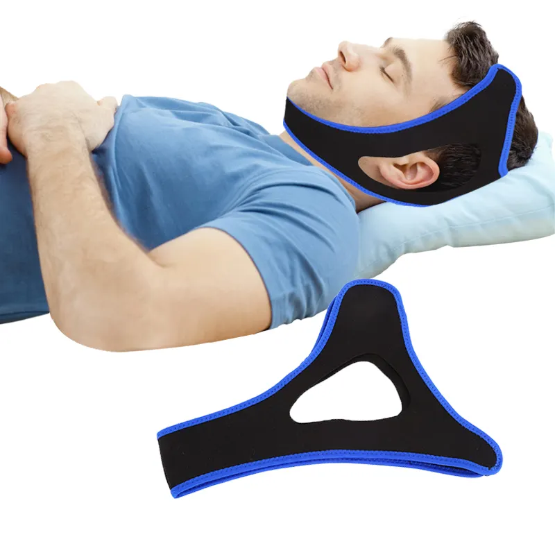 Ceinture anti-ronflement respirante OEM ODM pour aider à arrêter le ronflement avec mentonnière pour l'apnée du sommeil