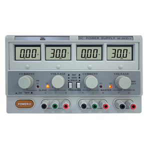 HY3003D-3デジタルリニアアナログDC電源30V/3Aトリプル出力ラボグレード2メイン出力固定出力5V 3A 4桁LCD - Product Image 1