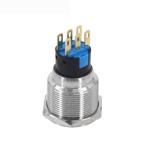16/19/22MM metall rotary <span class=keywords><strong>push</strong></span> <span class=keywords><strong>button</strong></span> messing rast <span class=keywords><strong>2</strong></span> oder 3 position <span class=keywords><strong>Switch</strong></span> Press <span class=keywords><strong>Button</strong></span> rotary NONC Key metall knopf schalter