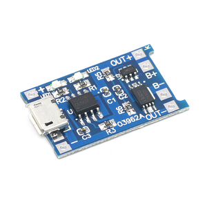 スマートエレクトロニクス5VマイクロUSB1A18650リチウム電池充電ボード、Arduino Diyキット用保護充電器モジュール付き - Product Image 1