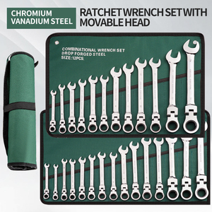 Tự động cơ khí sửa chữa phần cứng công cụ slaters mục đích kép nhanh chóng Ratchet Spanner Set - Product Image 2