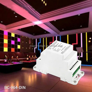 BC-964-DIN DIN Rail 4CH PWM ripetitore di potenza DC5-24V 24A RGB Dimmer amplificatore per il controllo sincrono di diverse lampade a LED - Product Image 4