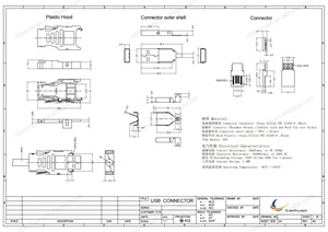 LECHUAN endüstriyel USB tak kiti 4Pin IP20 USB a 2.0 düz fiş MECHATROLINK II güç uygulamaları için 1827525-1 USB konektörü - Product Image 3