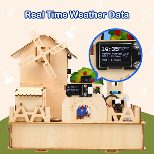 Kit d'éducation pour ferme intelligente ACEBOT, kit de bricolage programmable ESP32 IOT WIFI BT APP, kit de construction en bois STEM pour enfants pour Arduino - Product Image 6