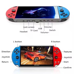 Promotion Gift X12 PLUS Handheld Game 7.0 Inch HD Large Screen 16g Classic Handheld Retro Game Console Built in <strong>Free</strong> Games - Product Image 2