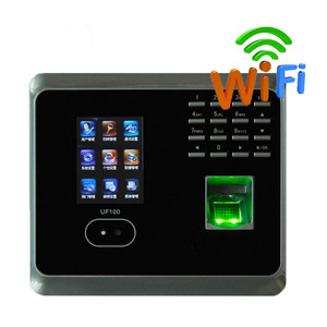 ワイヤレス生体認証時間出席端末WIFI顔時間時計従業員指紋時間出席機 - Product Image 1